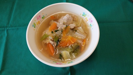 写真：昆布団子のスープ