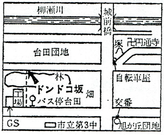 地図：ドンドコ坂の位置詳細