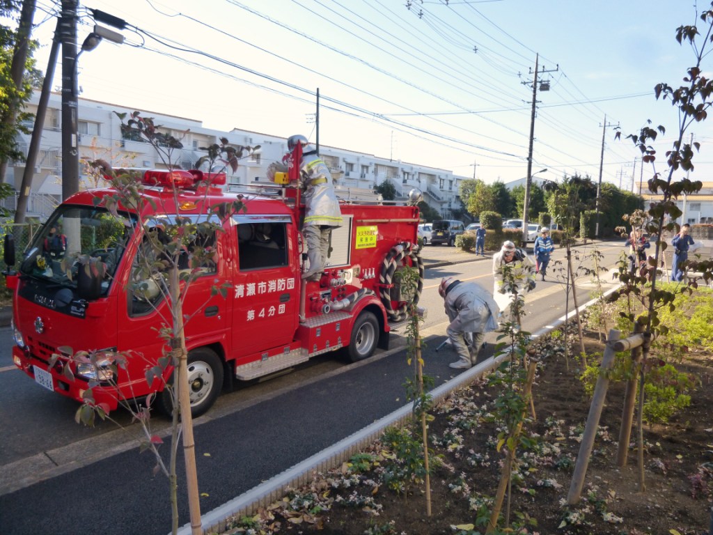 写真：秋の火災予防運動（第4分団）