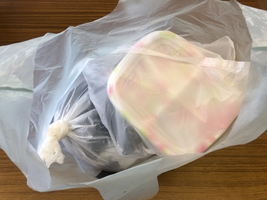 写真：二重袋にした容器包装プラスチック2