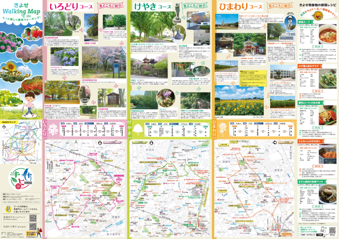 地図：きよせWalkingMap　A面