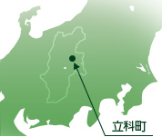 地図：立科町の所在地