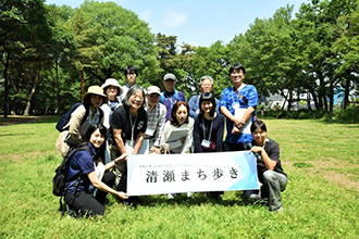 写真：第2回まち歩き中央公園集合
