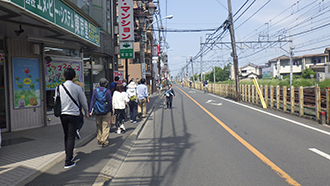 写真：第2回まちあるき南口商店街銀座会