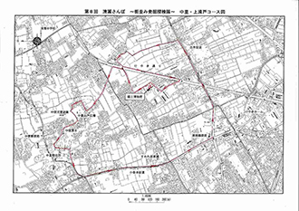 地図：第8回清瀬さんぽ　コース図