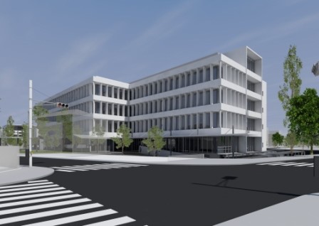 イラスト:新庁舎建設基本設計(案)白