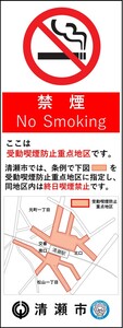 受動喫煙防止重点地区自立式看板