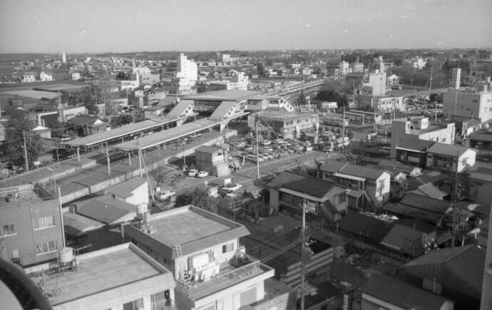 画像：昭和49年（清瀬駅全景）