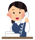 電話を受け付ける相談員