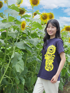 ひまわりTシャツイメージ