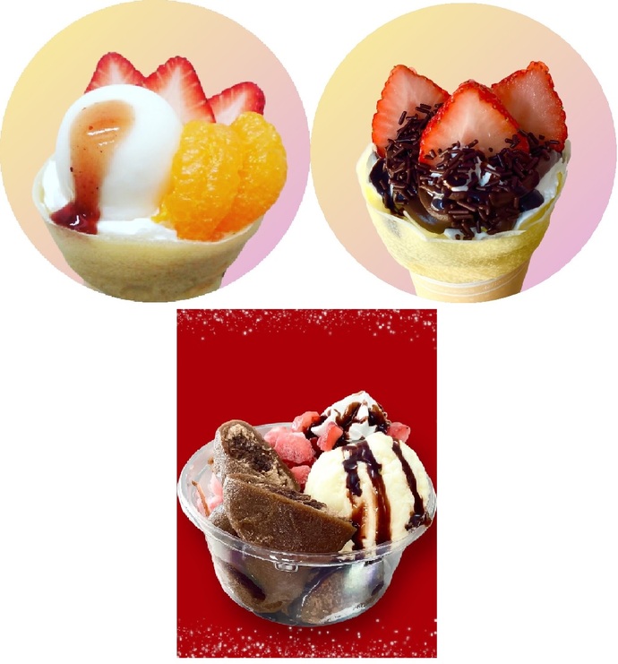 たべあるきのお店さんのクレープなど