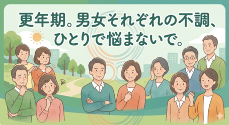更年期のイラスト