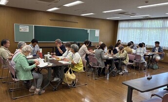 グループ意見交換の様子（7月22日竹丘地域市民センター）